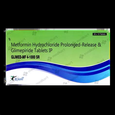 GLIMED MF 4/1000SR TABLET 10'S Price, Uses, Side Effects & Substitutes ...