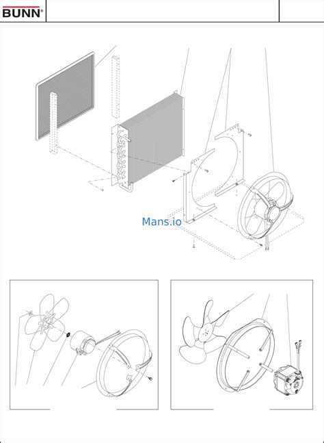 BUNN Ultra-2 HP Manual Fill Coastal Ext Hdl [24/45] Condenser and fan ...