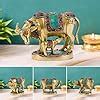 Buy Pick End Now Multicolor Beautiful Brass Kamadhenu Cow with Calf ...