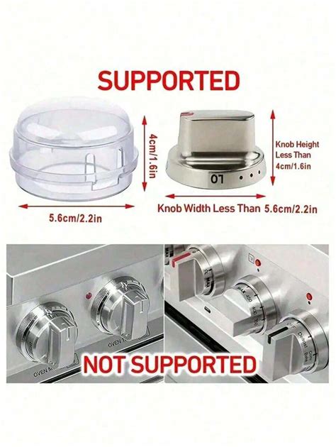 4pcs Gas Stove Switch Protective Cover, Natural Gas Ignition Button ...