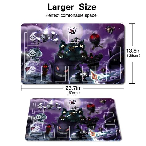 Pokemon Playmat gengar With Zones + Free Bag Trading | Ubuy India