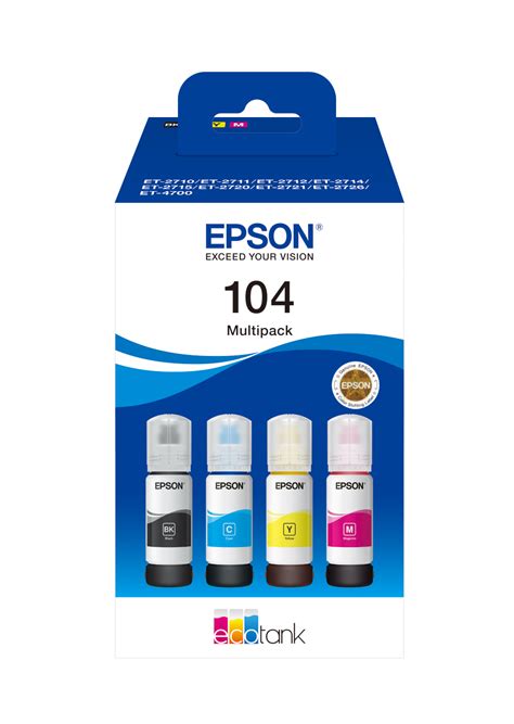 104 EcoTank 4-colour Multipack | Ink Consumables | Ink & Paper ...