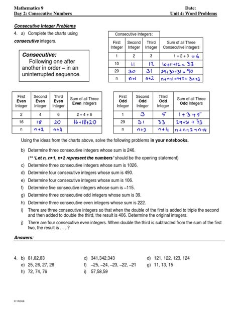 Image result for Consecutive Numbers Test
