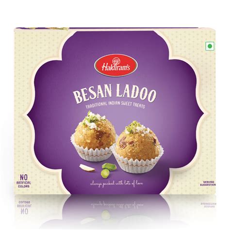 Haldiram's Besan Ladoo 200 grams | Authentic Laddu Taste | Made with ...