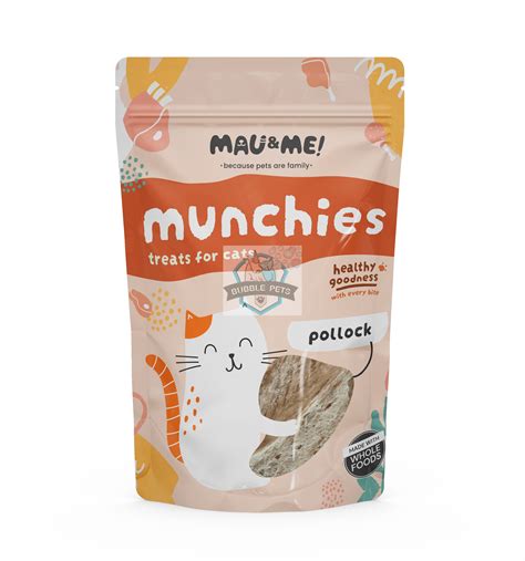 Mau&Me Munchies Pollock Air-Dried Grain-Free Cat Treats (60g ...