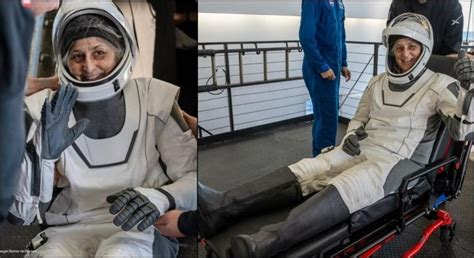 Sunita Williams returns to earth, greets the world with smiles, waves ...