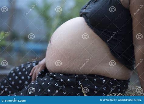 Pregnant Woman Belly. Pregnancy Concept Stock Photo - Image of calories ...