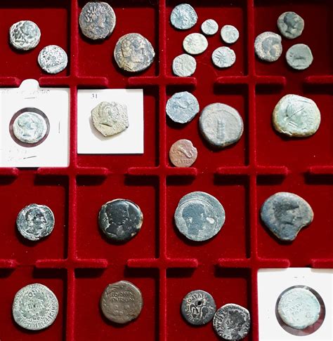 Some of my ancient bronze coins from Spain, mostly c. 2nd BCE to 1st CE ...