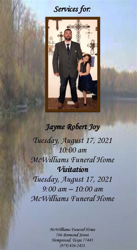 Service Information - McWilliams Funeral Home