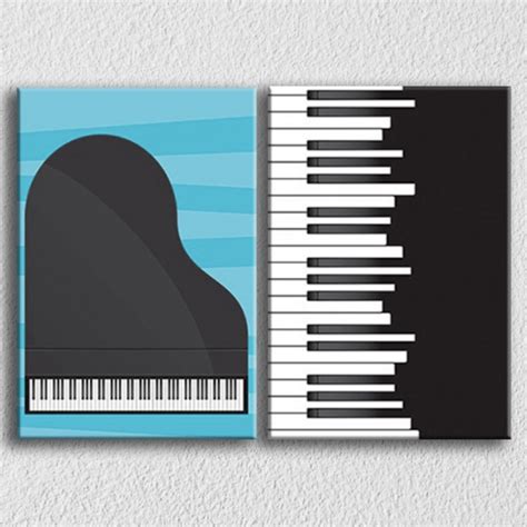 Music On Piano Wall Art, Set Of 2 – Myindianthings