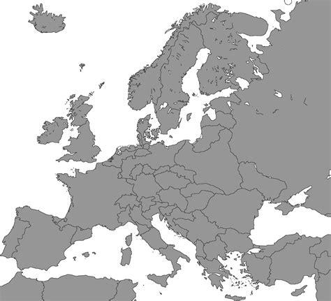 AH Project / Blank Map of Europe in 2016 by Audiseus on DeviantArt