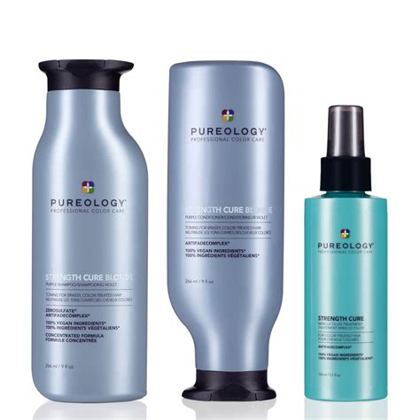 Pureology Strength Cure Blonde Shampoo, Conditioner & Miracle Filler ...