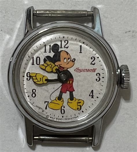 INGERSOLL MICKEY MOUSE WALT DISNEY WATCH POINTING FINGERS, SWISS WORKS ...