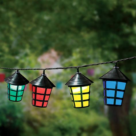 Image result for Lantern Style Outdoor String Lights