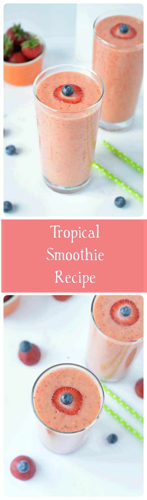 Fresh strawberries combined with frozen mangoes, pineapple chunks ...