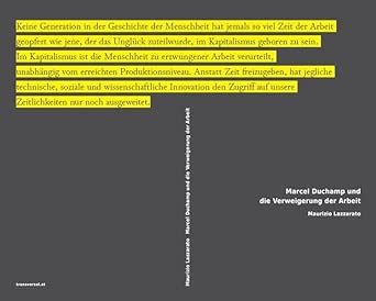 Amazon.in: Buy Lazzarato, M: Marcel Duchamp/ Verweigerung der Arbeit ...