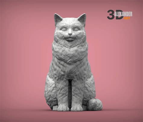 Ragdoll Cat 3D Print Model by Alexander3dart