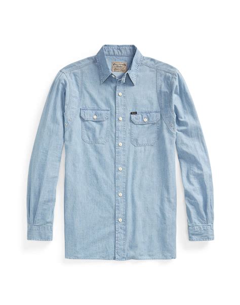 Chambray Shirt Men