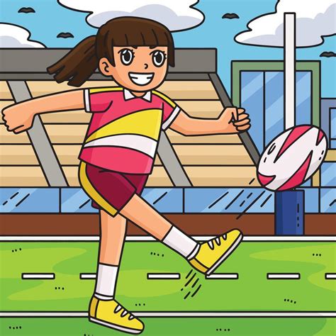 Girls Rugby Cartoon 的图像结果