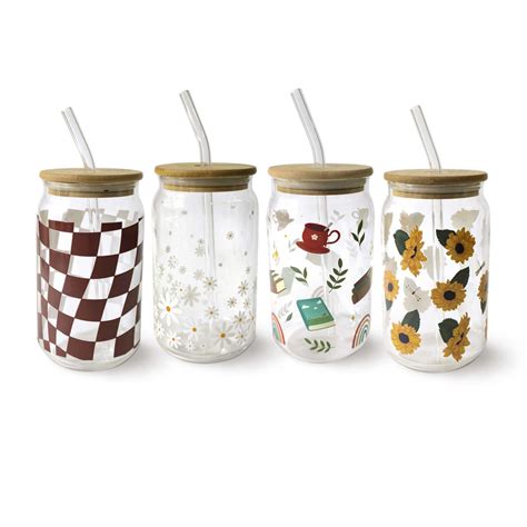 Set of 4 Glass Cans – Riya Designs
