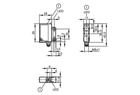 OJ5148 - Diffuse reflection sensor with background suppression - ifm