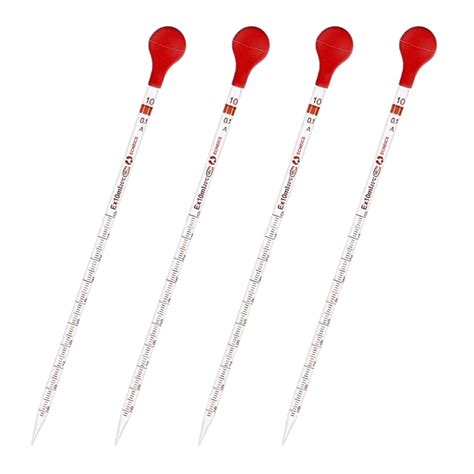 ECNEICS 4PCS Glass Graduated Dropper 10ml pipettes Pipette Transfer ...