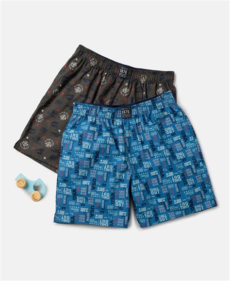 Buy Super Combed Mercerized Cotton Woven Fabric Printed Boxer Shorts ...