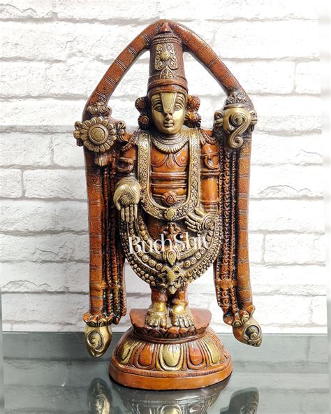 Buy Tirupati Balaji Brass statue 22 inch | Handcrafted in India ...