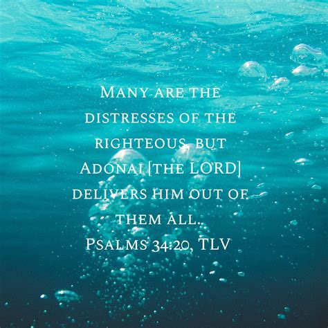 Daily Word: A Perfect Life? Psalm 34:20[19] - Terri Gillespie