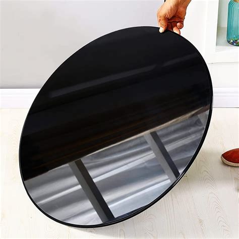 Amazon.com : V3VOGUE Outdoor Patio Round Glass Table Top Transparent ...