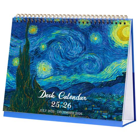 2025 2026 Desk Calendar Jul 2025 Dec 2026 Standing Flip | Desertcart INDIA