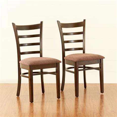 Buy Cleo Set of 2 Rubber Wood Dining Chairs - Brown from Helios by Home ...