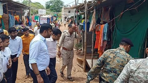 Chhatarpur Collector, SP Visit Bageshwar Dham After Wall Collapse ...