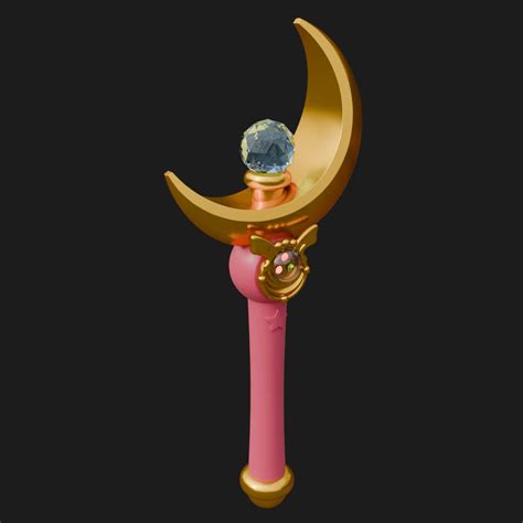 🌙 Sailor Moon Crescent Moon Wand Fan Art・ STL File for 3D printing・Cults