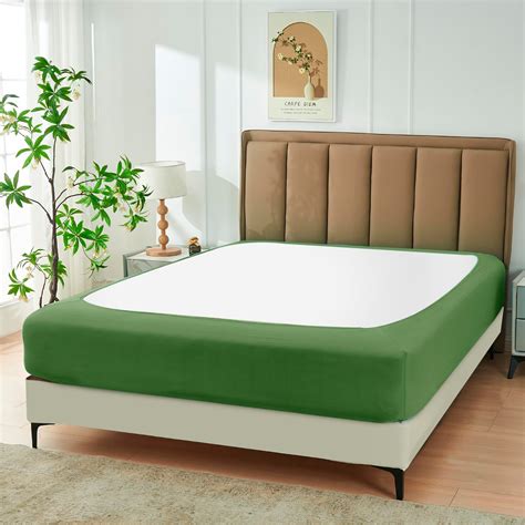 Amazon.com: Box Spring Cover Queen Size, 4 Way Stretch Smooth and ...