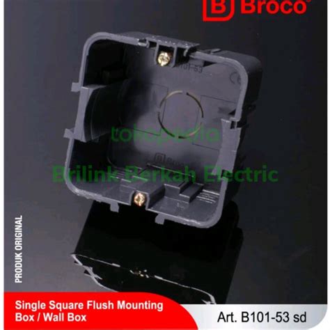 Jual BROCO INBOWDOS MANGKOK KOTAK HITAM TEMPAT SAKLAR STOP KONTAK ...