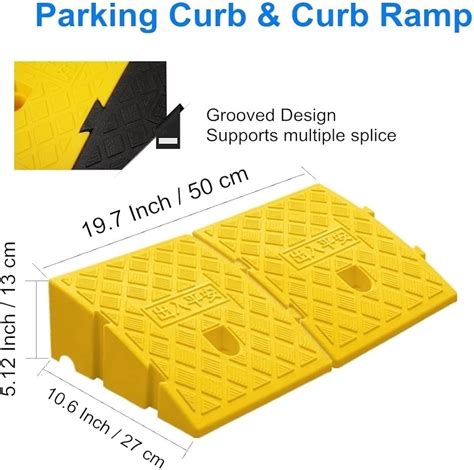 Deshitong 2Pack Curb Ramp, Portable Lightweight Heavy Duty India | Ubuy