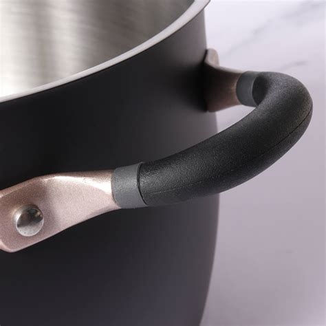 Meyer Accent Series Stainless Steel Stockpot, 6.5 Litres, Matte Black ...