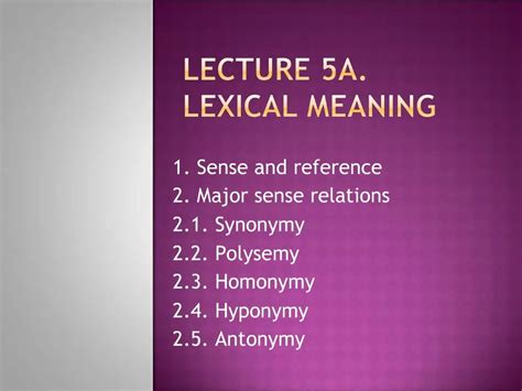 Image result for Lexical Definition Example