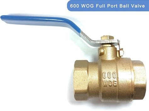 Buy 3/4 ball valve NPT Female Threaded Brass Ball Valve 3/4 Brass Body ...