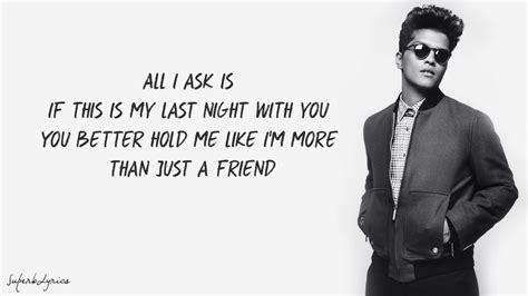 Labace: If This Is My Last Night With You Bruno Mars