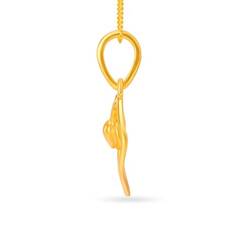 Fascinating Flower Gold Pendant For Kids