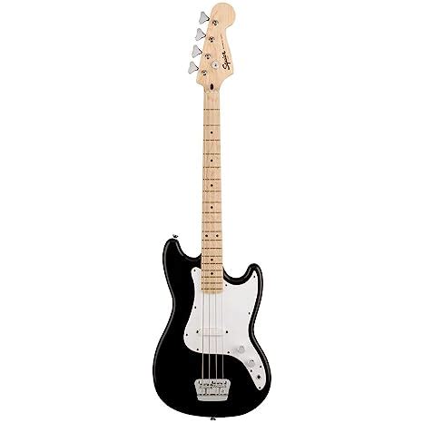 Fender Squier Bronco Bass Guitar Solid Top Right-Hand MN Black ...