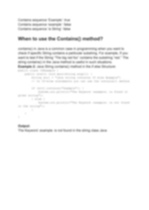 Image result for Contains Method Java String