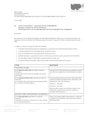 Fillable Online Robert Galpin - Senior Statutory Planner - Yarra City ...