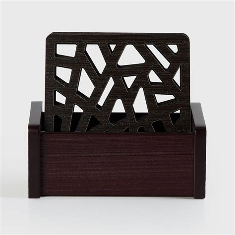 Buy Oakland Set of 6 Wood Laser Cut Coasters from Home Centre at just ...
