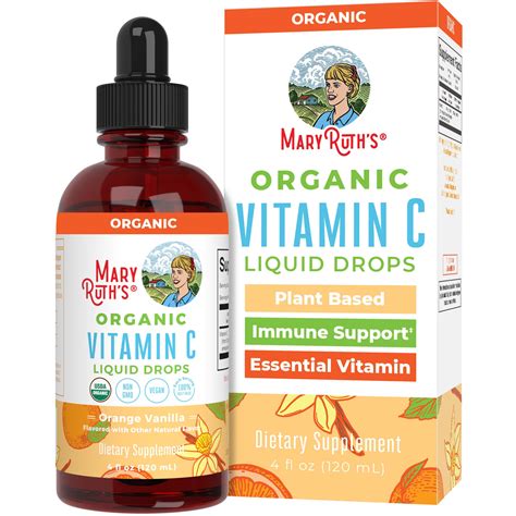 Amazon.com: Organic Vitamin C Supplement by MaryRuth's | Liquid Vitamin C Liquid Drops for ...