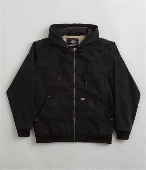 Dickies Hooded Duck Canvas Jacket - Black | Flatspot
