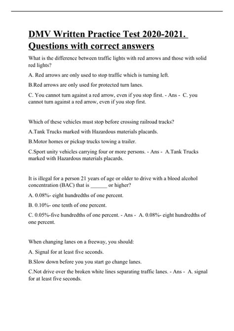 Image result for Tavares DMV Test Questions