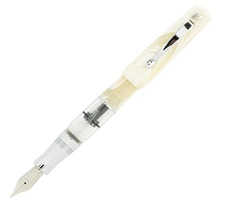 Stipula La Ventidue 22 Fountain Pen AVORIO - Stainless Steel V-Flex Ni ...